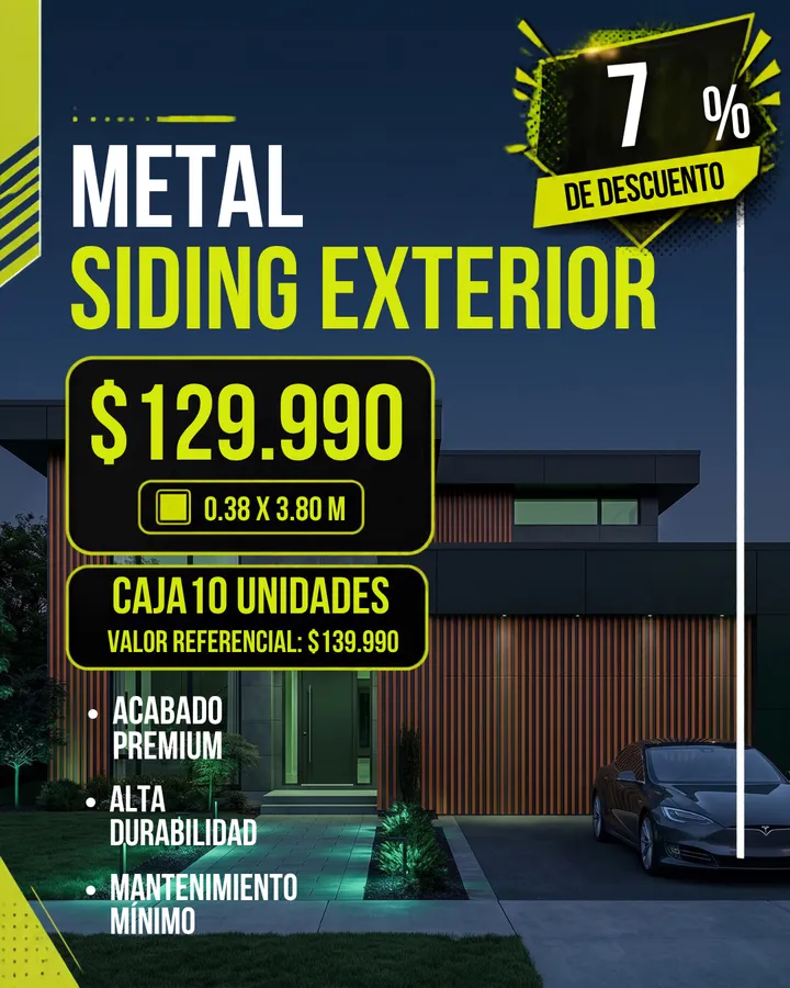 Afiche Cyber Monday MF: Metal Siding 3,80 m