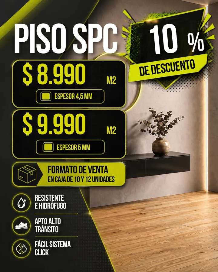 Afiche Cyber Monday MF: Piso SPC