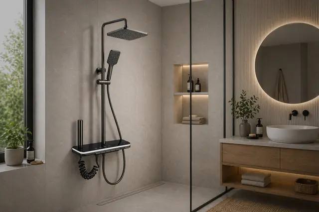 Duchas MF-H884 para hogar, MF Design — Ducha inteligente con diseño moderno y control intuitivo para mayor comodidad.