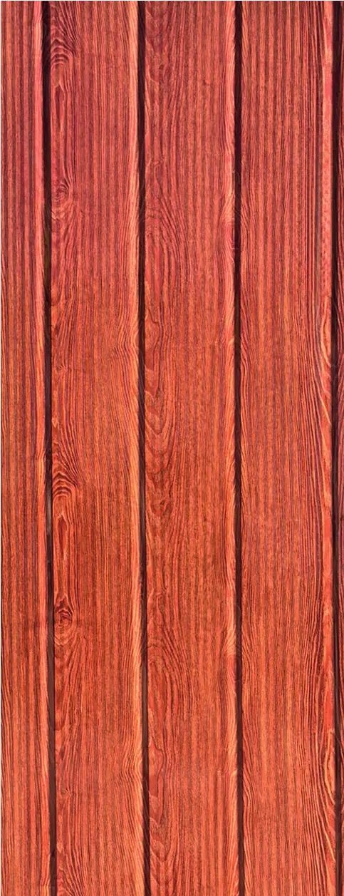 Zinc MF-WALLNUT para techumbre y muro exterior, MF Design — Zinc Prepintado Plancha de zinc con acabado que imita madera