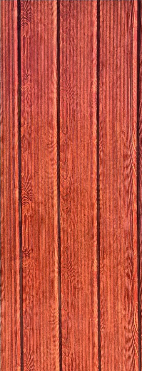 Zinc MF-WALLNUT para techumbre y muro exterior, MF Design — Zinc Prepintado Plancha de zinc con acabado que imita madera