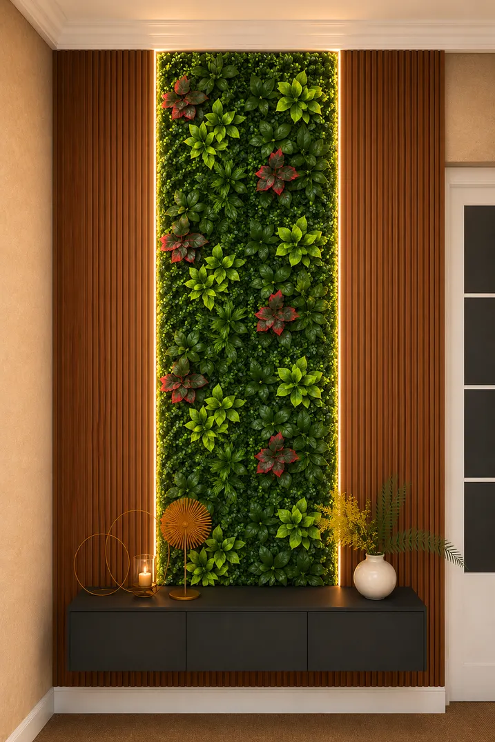 Jardín Vertical follaje tropical frondoso para exterior e interior, MF Design
