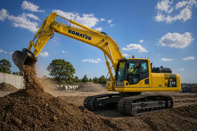Maquinaria de Construcción PC210-8, MF Design — EXCAVADORA KOMATSU PC210-8 Construcción pesada · Obras civiles · Movimiento de tierra · Excavaciones…