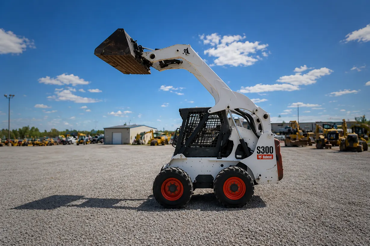 Maquinaria de Construcción S300, MF Design — BOBCAT MINI S300 Construcción · Obras civiles · Movimiento de tierra · Carga de materiales · Nivelación de…
