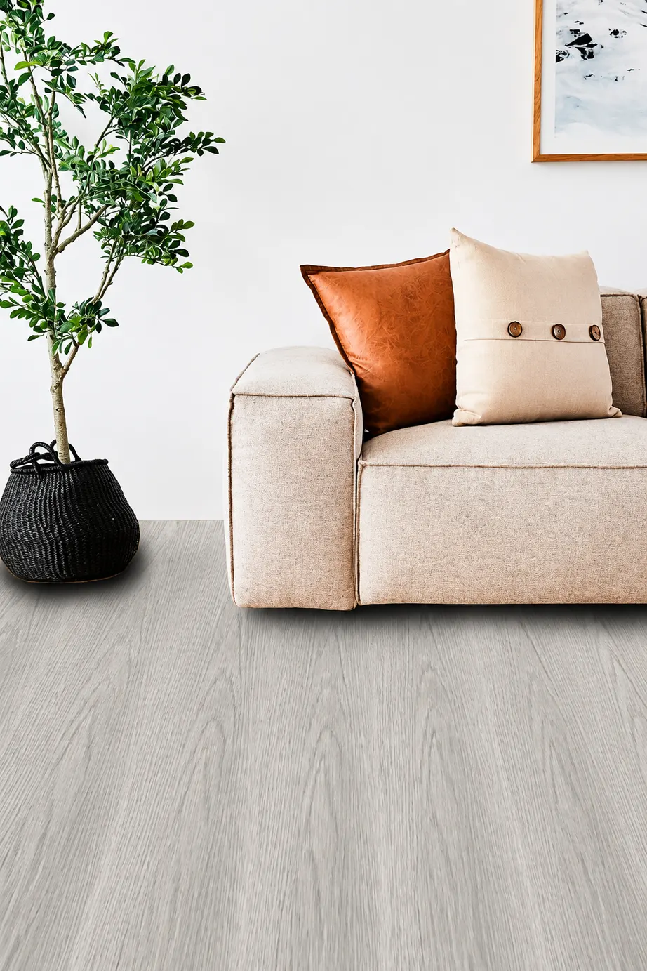 Piso HDF gris claro para interior seco, MF Design
