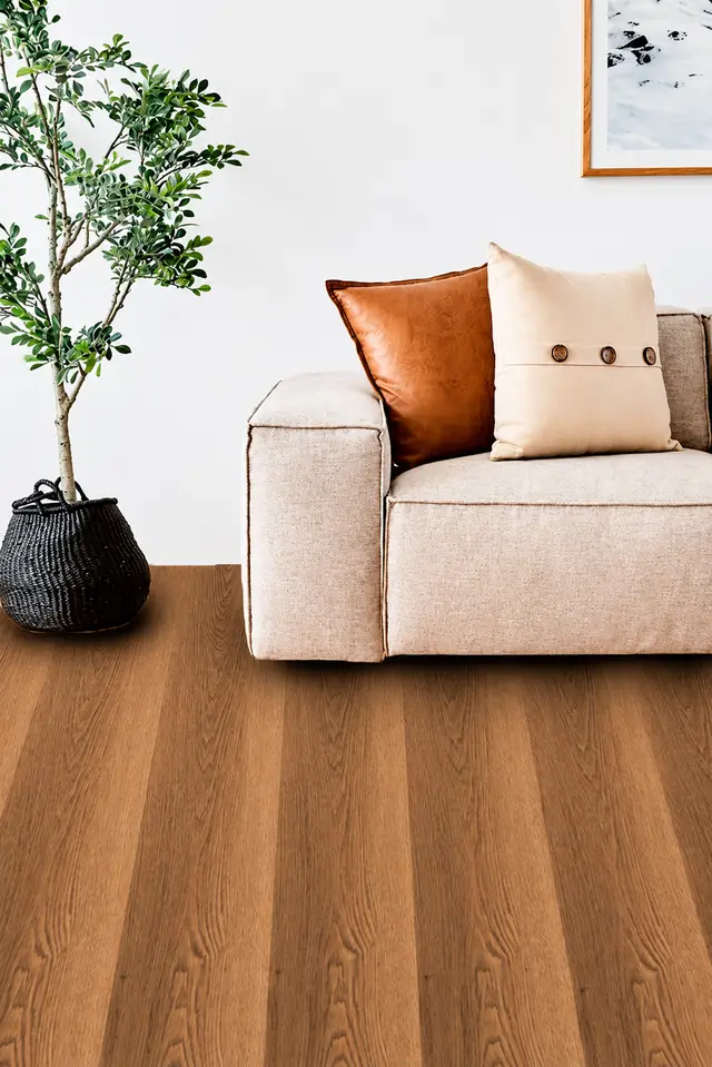 Piso HDF roble miel para interior seco, MF Design
