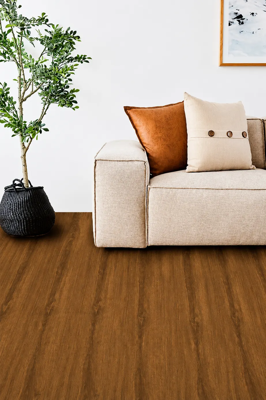 Piso HDF nogal para interior seco, MF Design