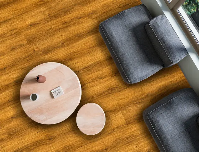 Piso SPC MF-0501 para interior, MF Design — Piso SPC con lámina de impresión digital acabado tipo madera en estilo natural