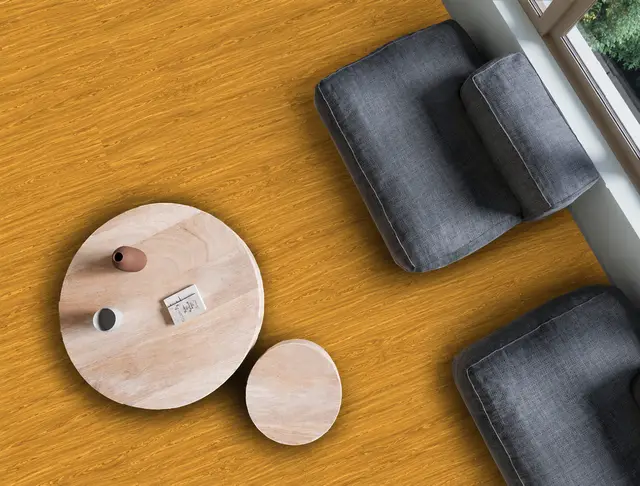 Piso SPC MF-12 para interior, MF Design — Piso SPC con lámina de impresión digital tipo roble claro estilo madera
