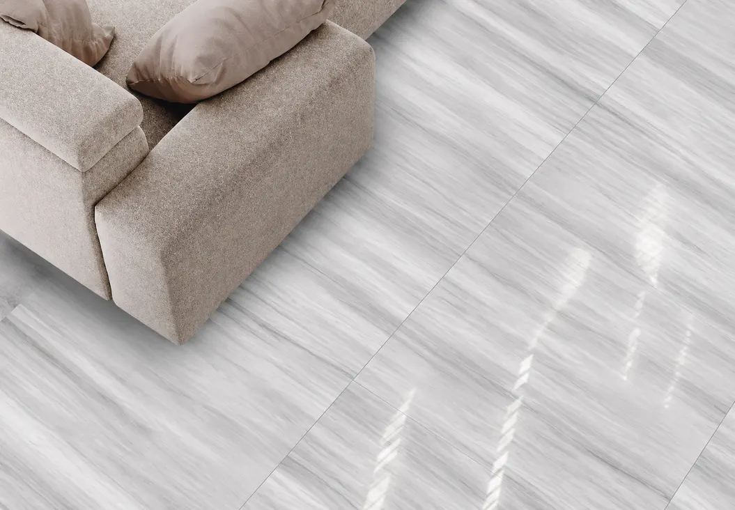 Porcelanato MF-MX66178 para piso y muro, interior/exterior, MF Design — Porcelanato en tono claro con sutiles vetas estilo madera pero en colos blanco