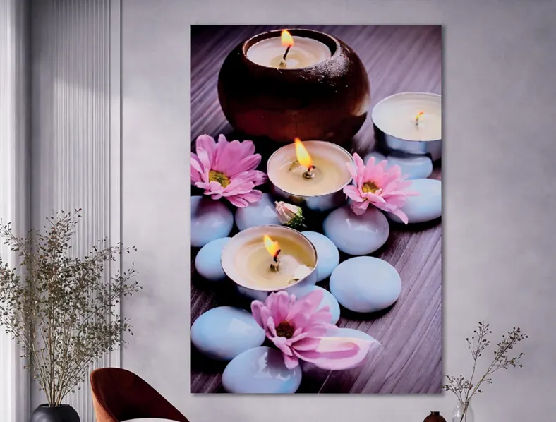 Imagen 3D spa floral para interior y exterior protegido, MF Design