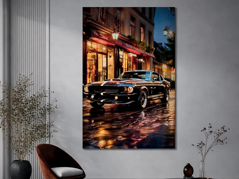 Imagen 3D auto clásico para interior y exterior protegido, MF Design