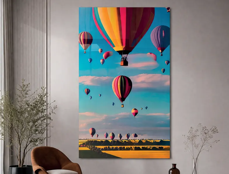Imagen 3D globos aerostáticos para interior y exterior protegido, MF Design