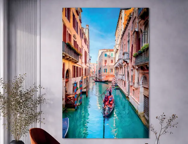 Imagen 3D canales de Venecia para interior y exterior protegido, MF Design