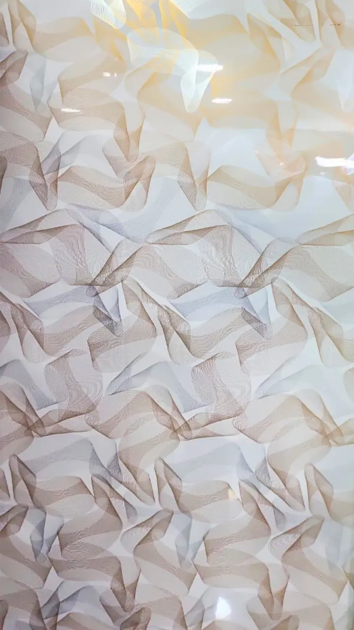 Lámina PVC MF-KL8166-1 imitación mármol, diseño geométrico 3D en blanco y rosado — MF Design