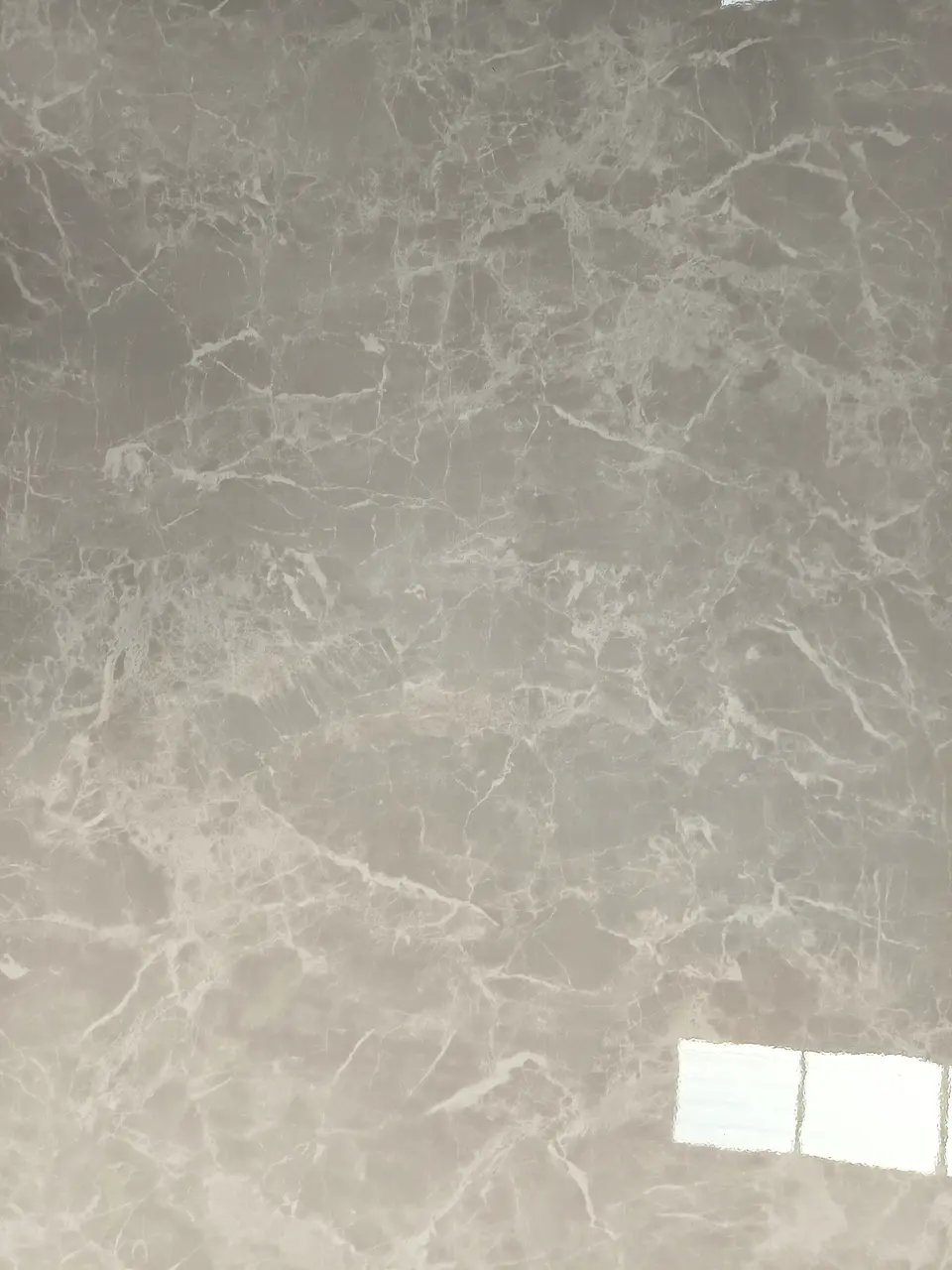 Lámina PVC MF-S1555 imitación mármol, mármol gris con vetas blancas — MF Design