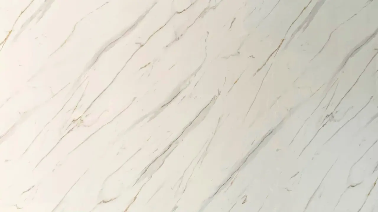 Lámina PVC MF-ZT8862 imitación mármol, mármol blanco crema con vetas suaves — MF Design