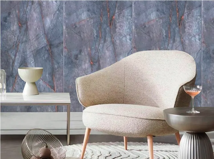 Panel Bambú QB MF-QB12 para interior y exterior protegido, MF Design — Panel Bambú QB combina un gris piedra con vetas doradas irregulares logrando una estética elegante,…