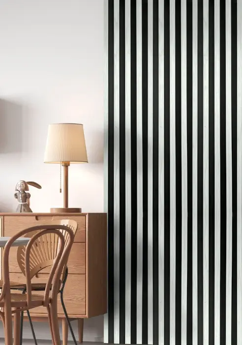 Wall Panel Interior listón negro para interior, MF Design