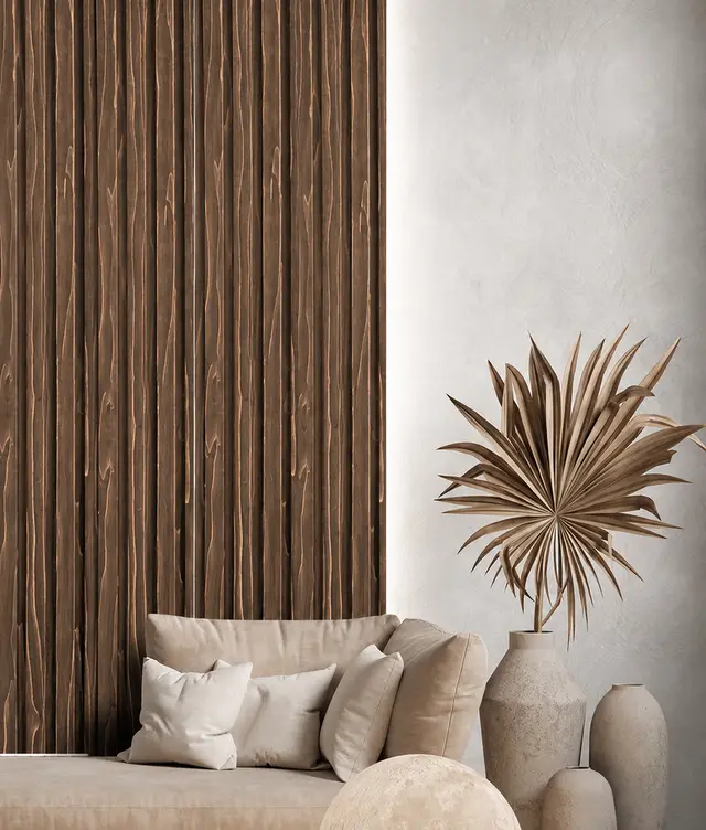 Wall Panel Interior nogal oscuro para interior, MF Design