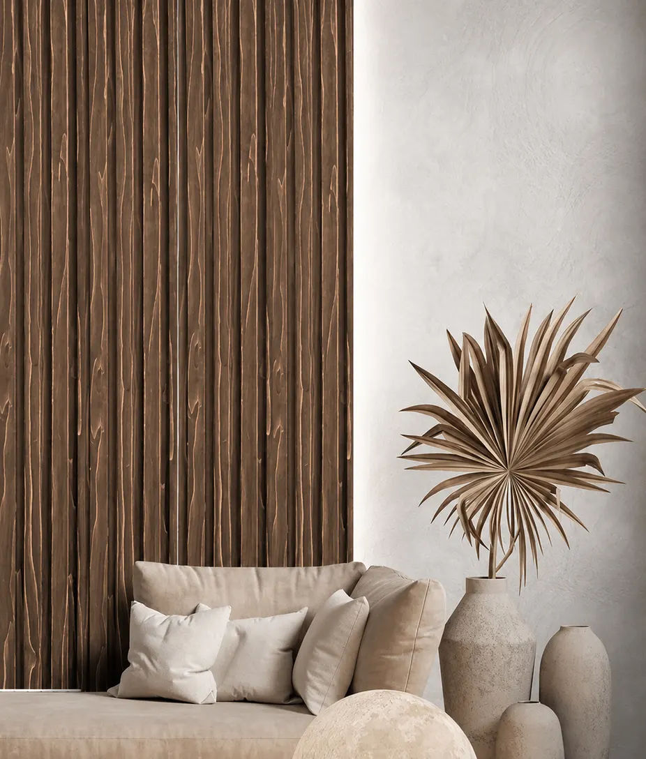 Wall Panel Interior nogal oscuro para interior, MF Design