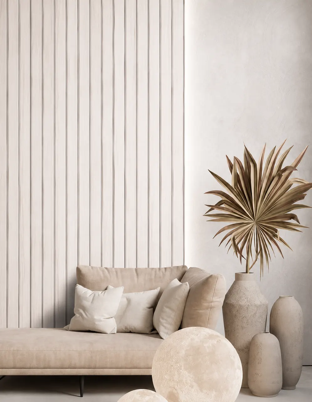 Wall Panel Interior roble blanqueado para interior, MF Design