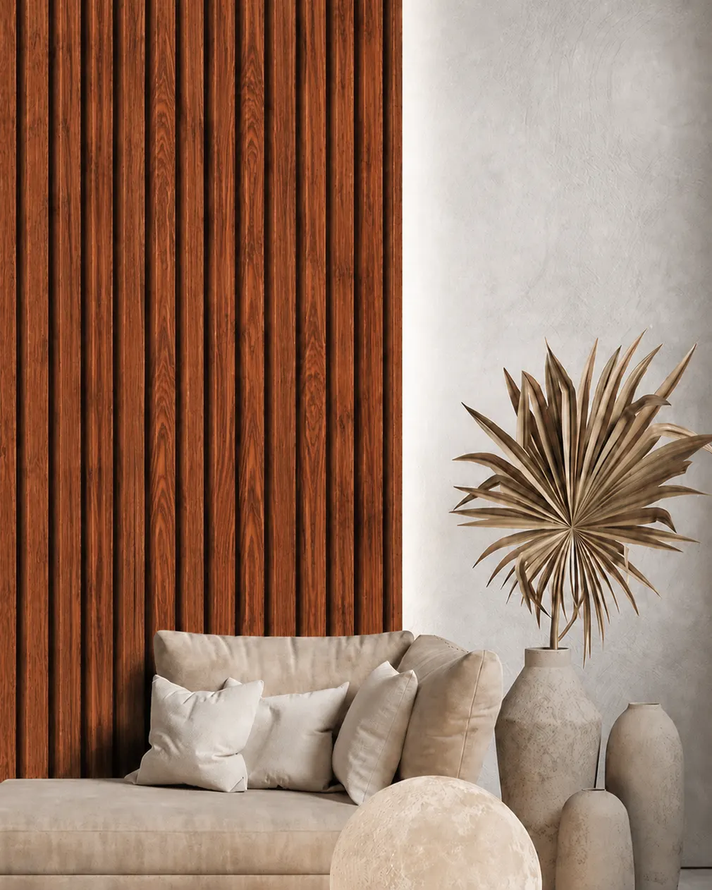 Wall Panel Interior caoba rojizo para interior, MF Design