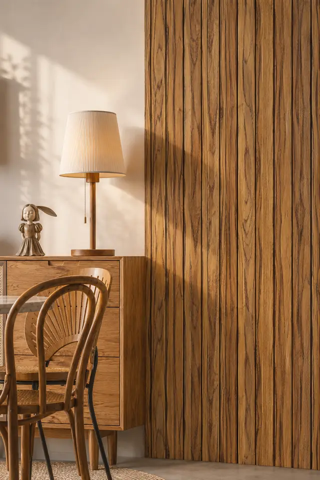 Wall Panel Interior roble dorado para interior, MF Design