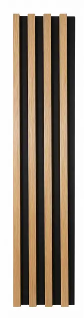 Wall Panel W bicolor negro y roble claro (MF-BB2502) — vista 2