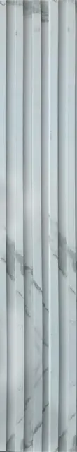 Detalle de los listones del Wall Panel W mármol blanco MF-W2404, MF Design