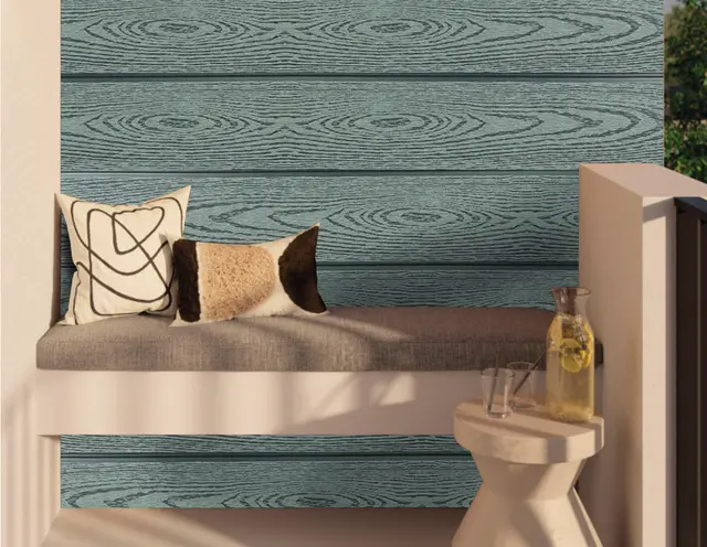 Wall Panel WPC MF-BLUISH-GREY para exterior, MF Design — Wall panel WPC en un elegante tono gris natural, que aporta calidez y sofisticación a cualquier espacio.